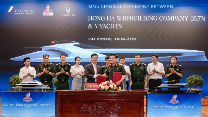 V Yachts x Hồng Hà z173 – ký kết chiến lược cho dự án du thuyền “made in Vietnam”